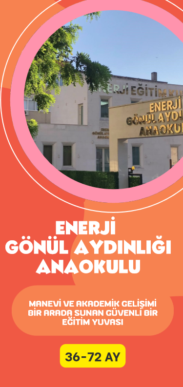 Enerji Gönül Aydınlığı Anaokulu tanıtım broşürü kapak sayfası